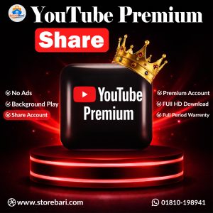 Youtube Premium Share Account Subscription Price in Bangladesh